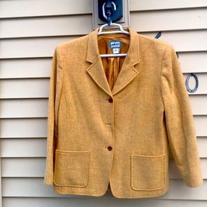 Pendleton Vintage 100% Wool Blazer Jacket Yellow XL Good condition pre-owned